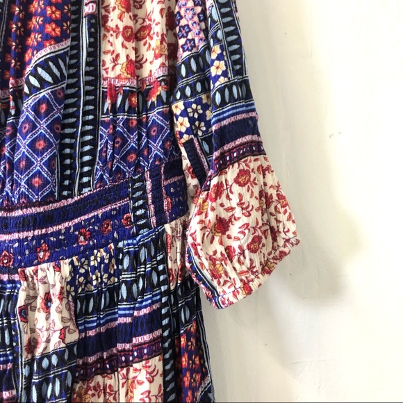 Patchwork boho cold shoulder boho dress American Eagle Outfitters - Picture 6 of 6